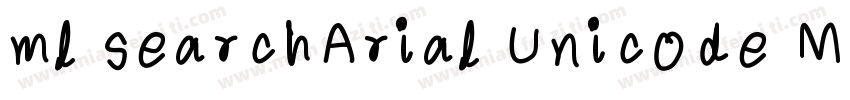 ml searchArial Unicode MS字体转换